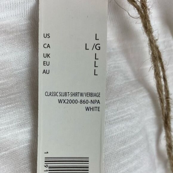 Rae Dunn Classic White Graphic Tee "RECYCLE" - Picture 5 of 5